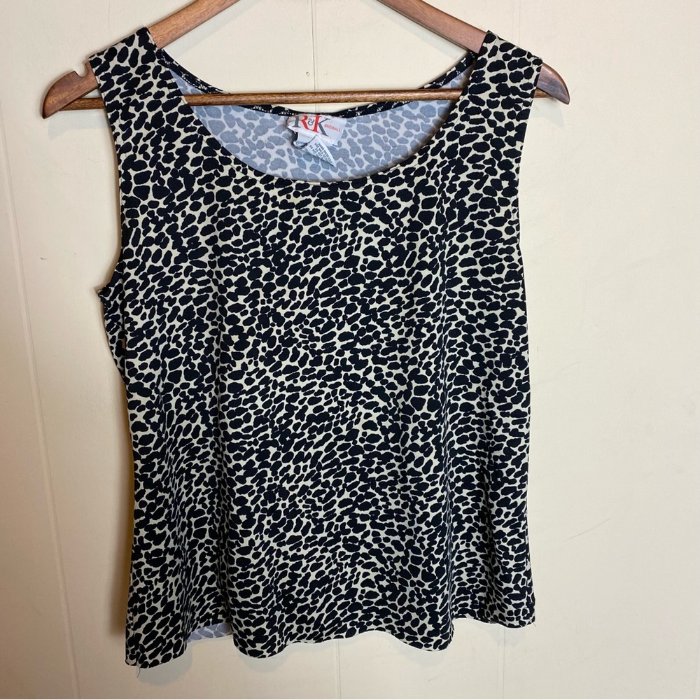 90s Vintage Leopard Print Tank Top
